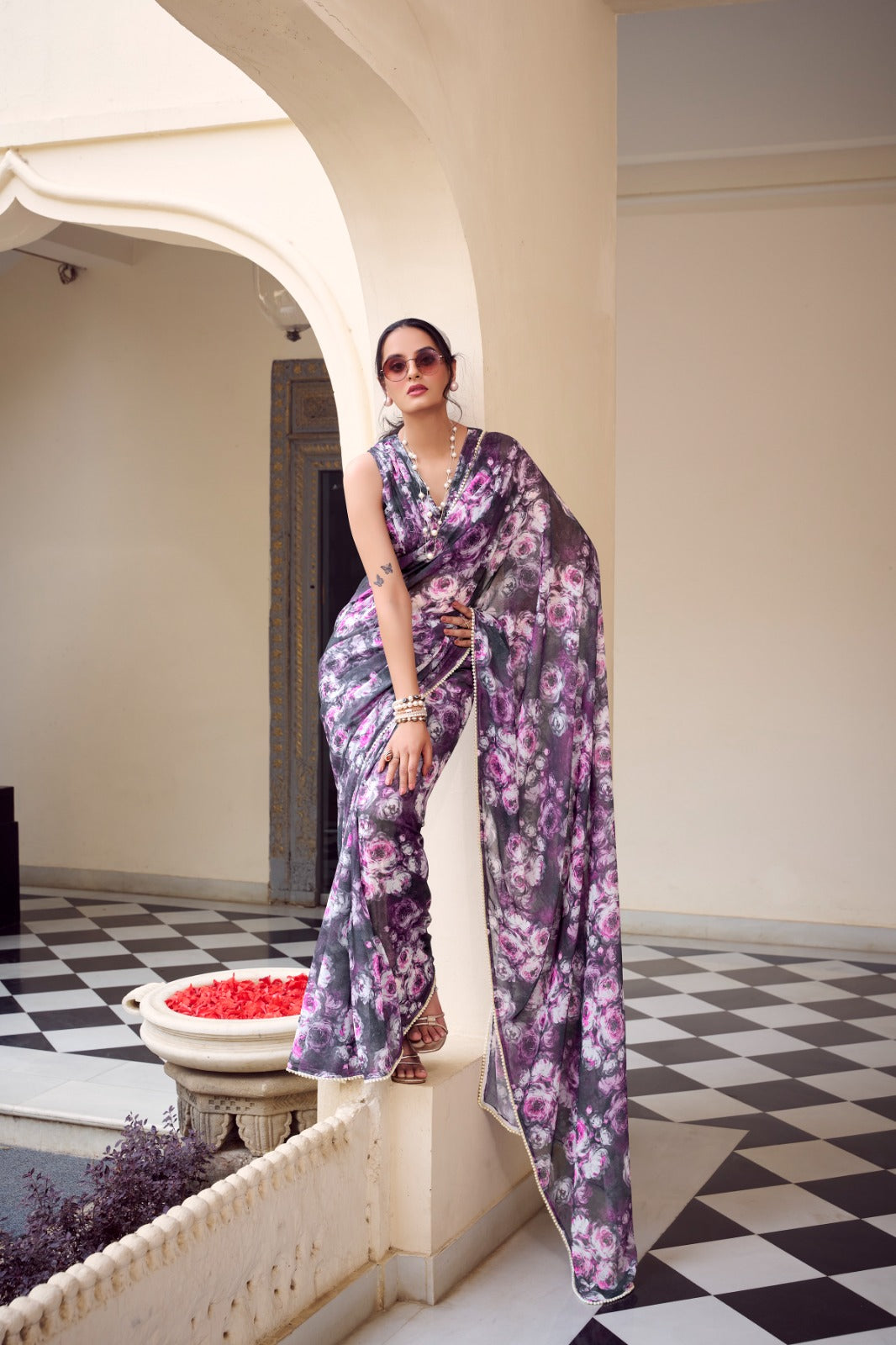 Marble Magic Saree Collection