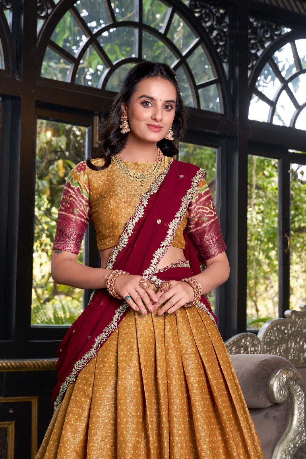 Kanchipuram Silk Lehenga Choli for Bridesmaids