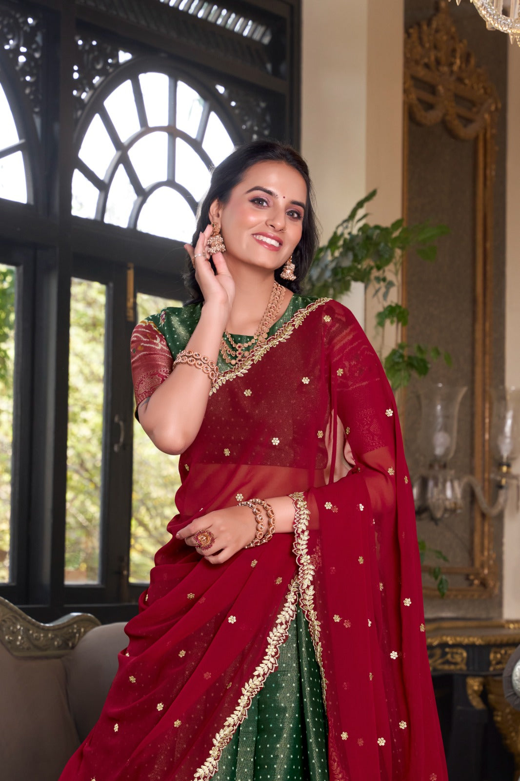 Kanchipuram Silk Lehenga Choli for Bridesmaids