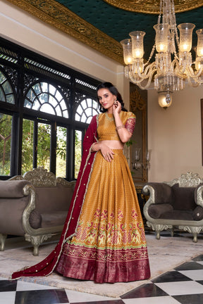 Kanchipuram Silk Lehenga Choli for Bridesmaids
