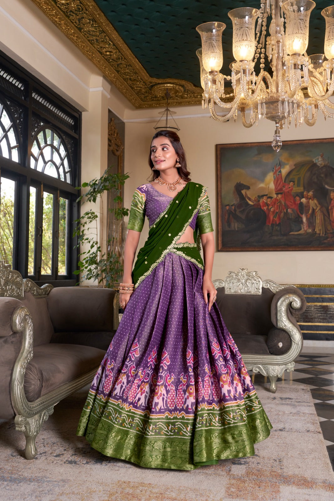 Kanchipuram Silk Lehenga Choli for Bridesmaids
