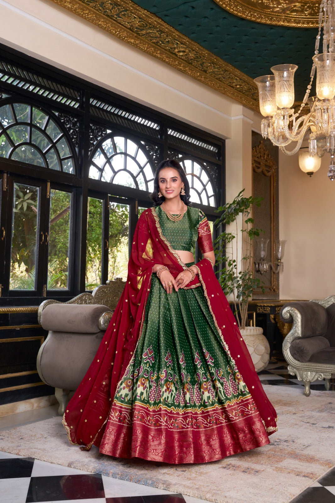 Kanchipuram Silk Lehenga Choli for Bridesmaids