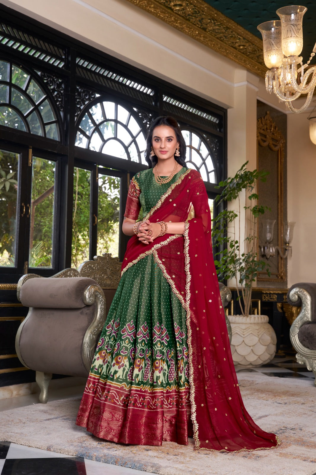 Kanchipuram Silk Lehenga Choli for Bridesmaids