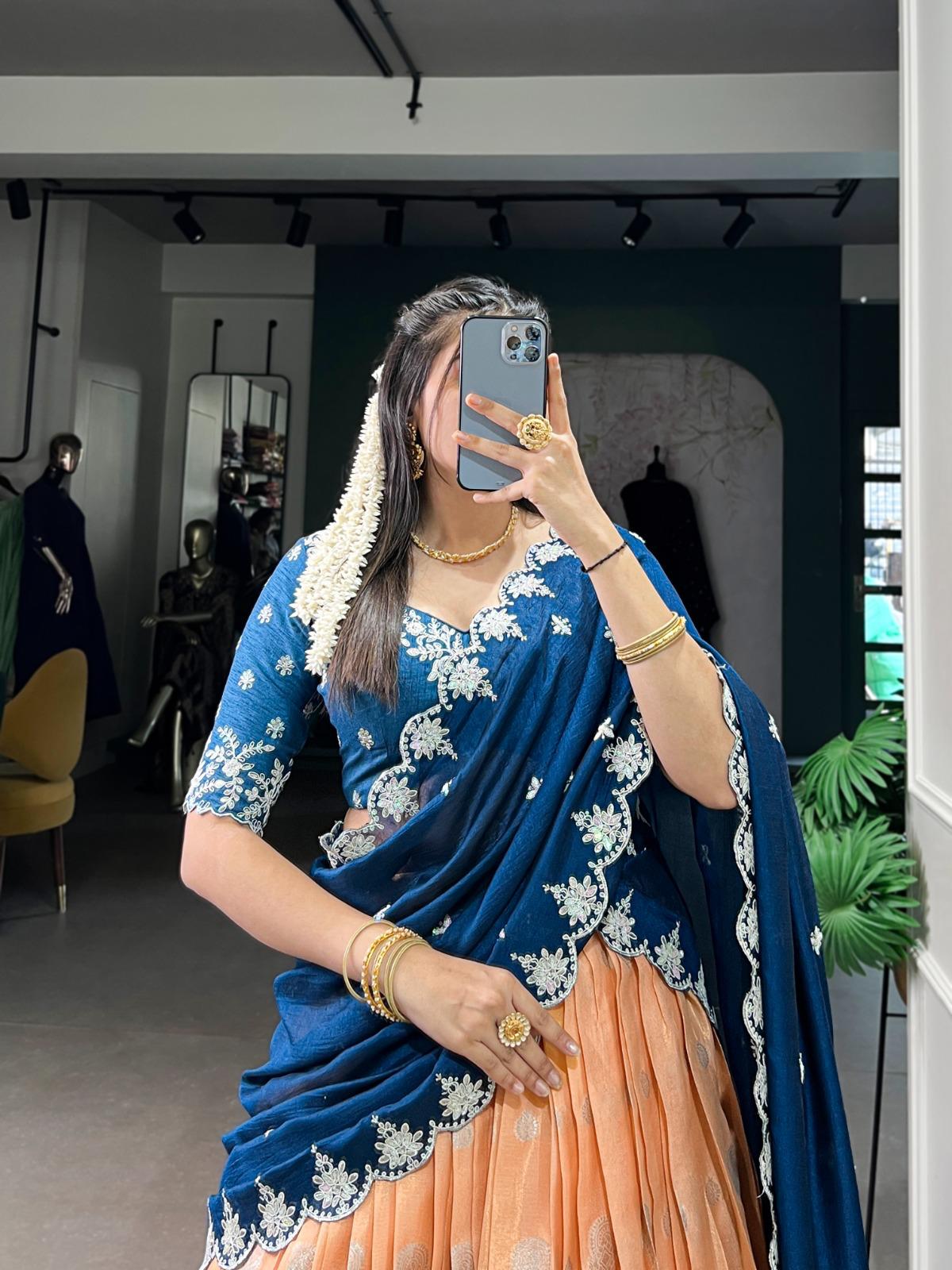 Zari Kota Lehenga Choli Set
