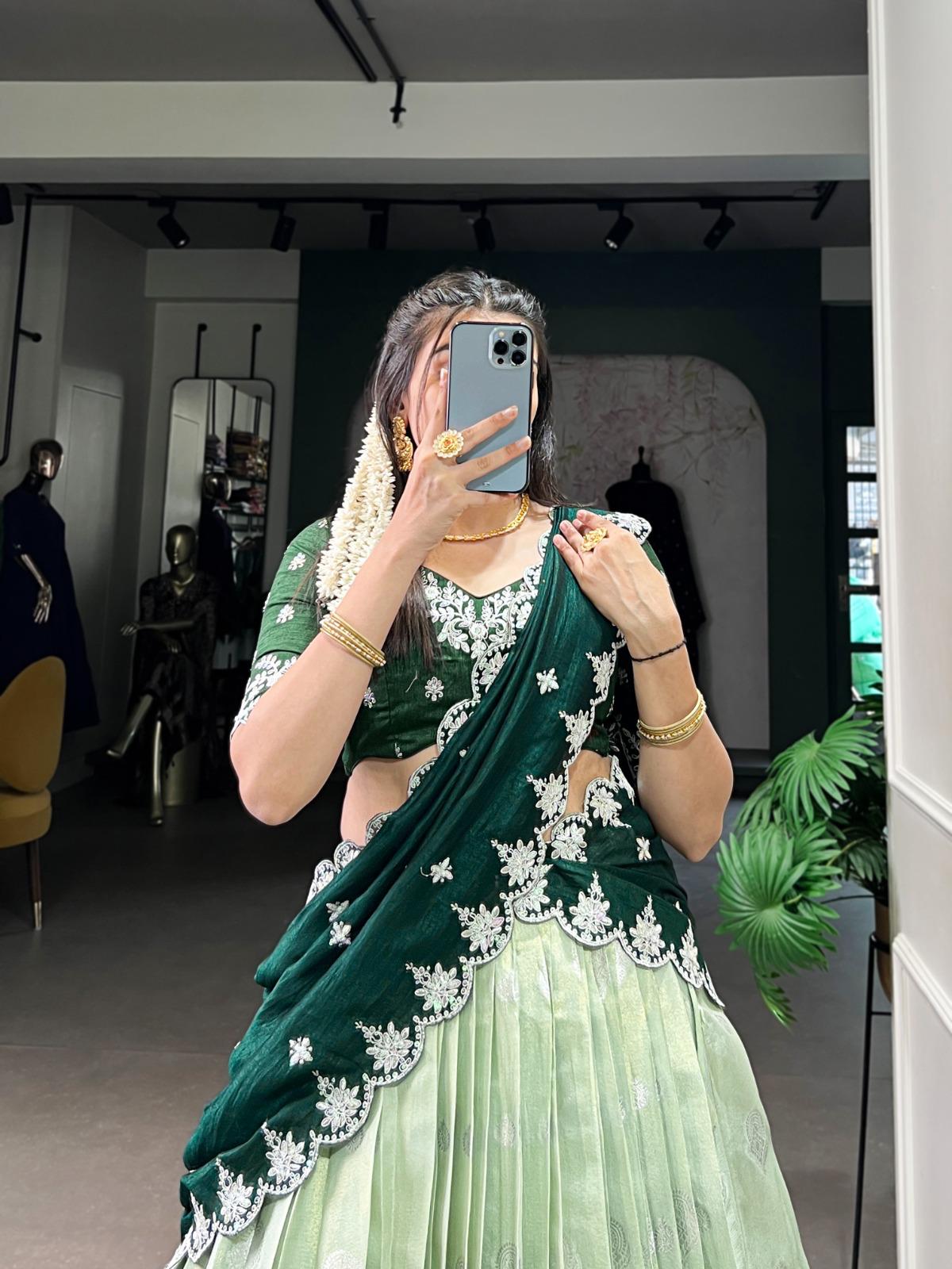 Zari Kota Lehenga Choli Set