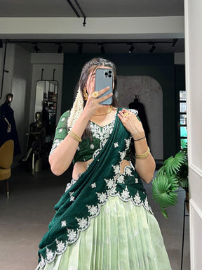 Zari Kota Lehenga Choli Set