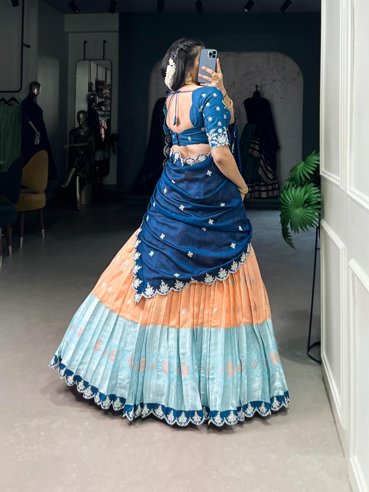 Zari Kota Lehenga Choli Set
