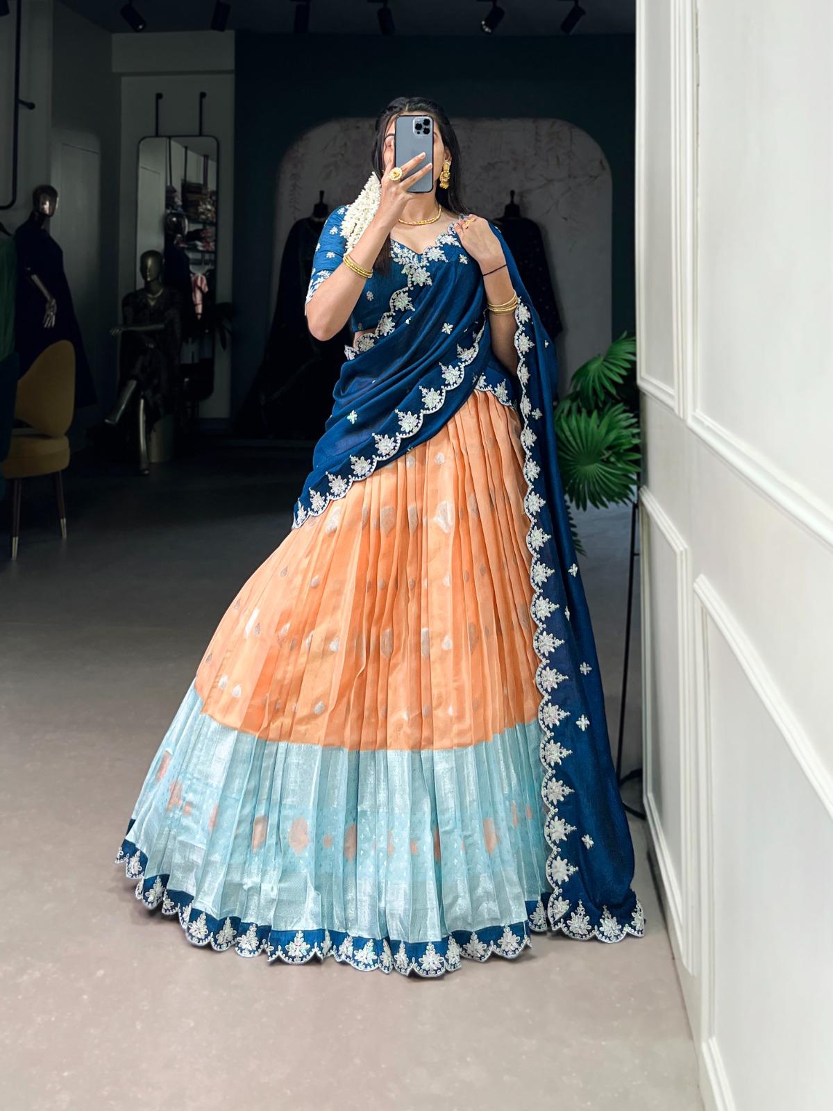 Zari Kota Lehenga Choli Set
