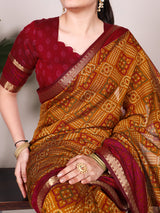 Bandhej Elegance in Chanderi