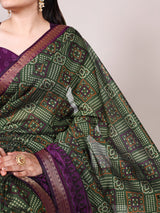 Bandhej Elegance in Chanderi