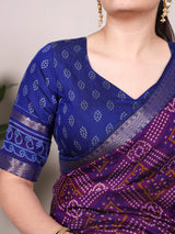 Bandhej Elegance in Chanderi