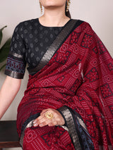 Bandhej Elegance in Chanderi