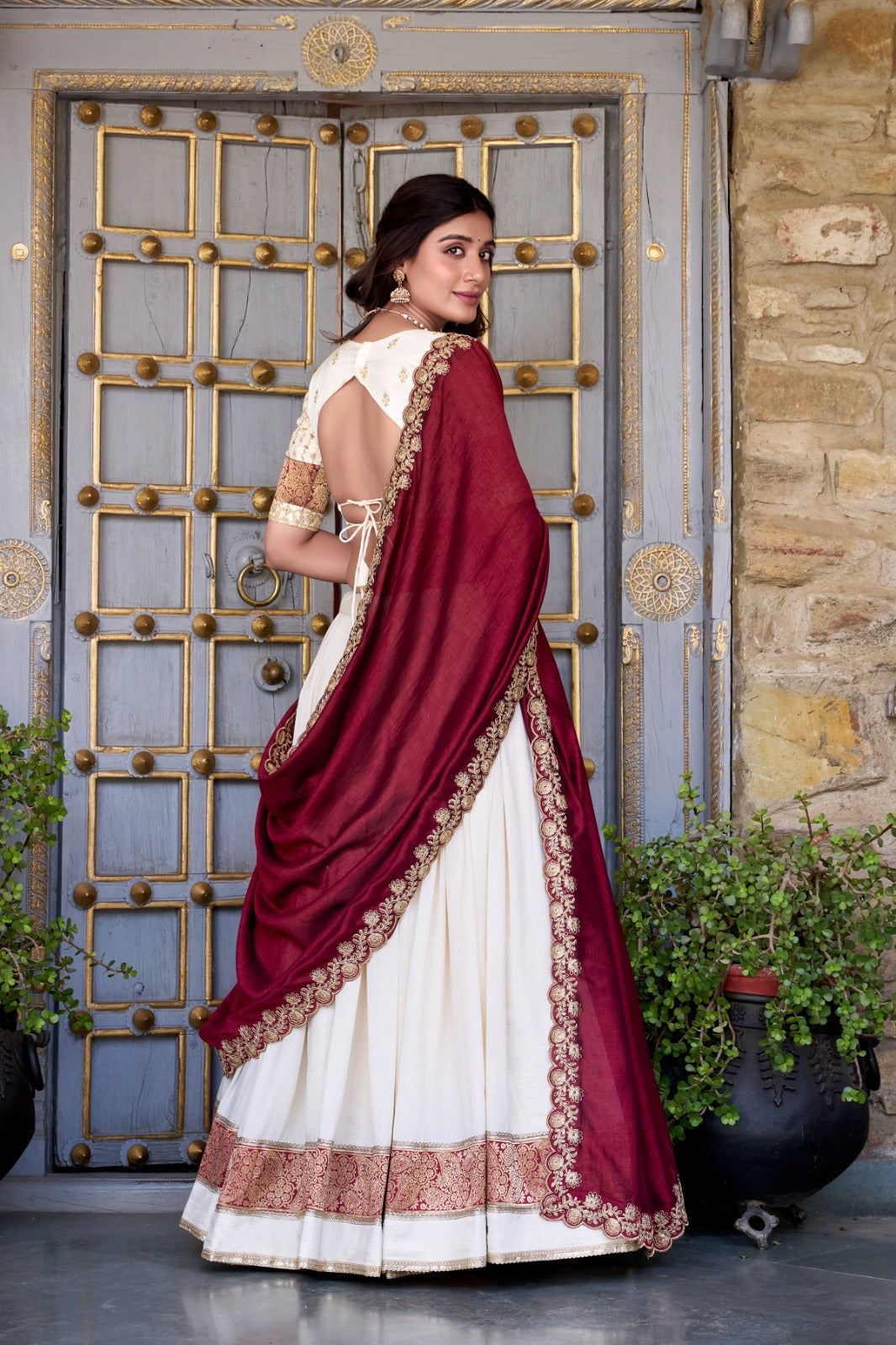 Vichitra Silk Lehenga Choli