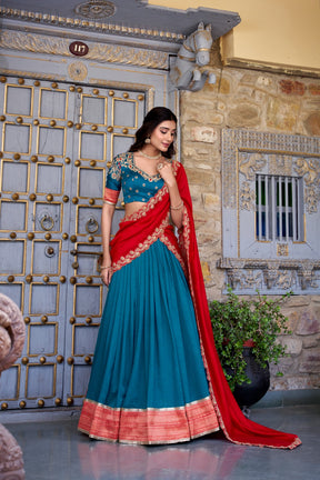 Vichitra Silk Lehenga Choli