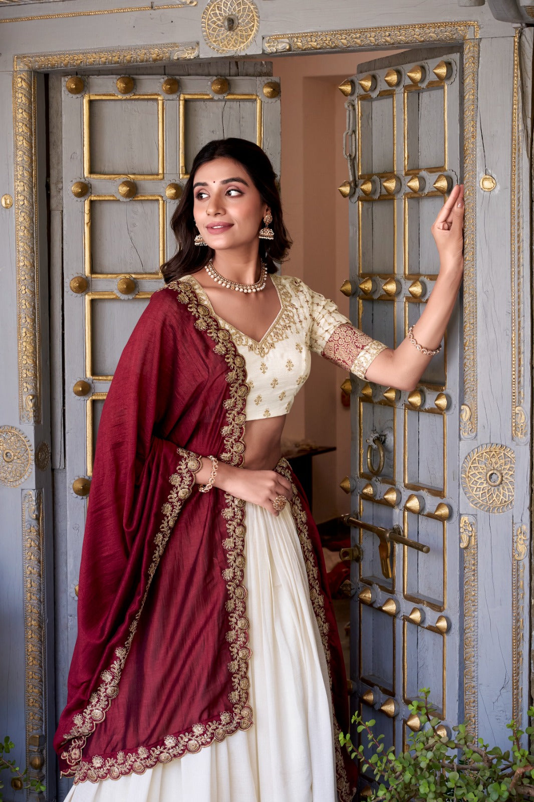 Vichitra Silk Lehenga Choli