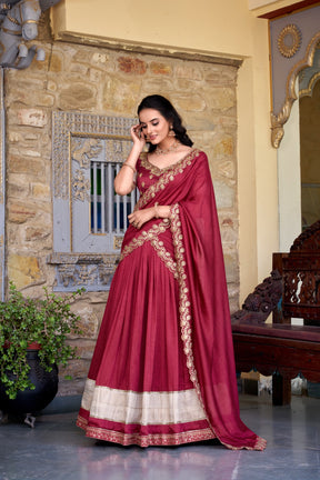 Vichitra Silk Lehenga Choli