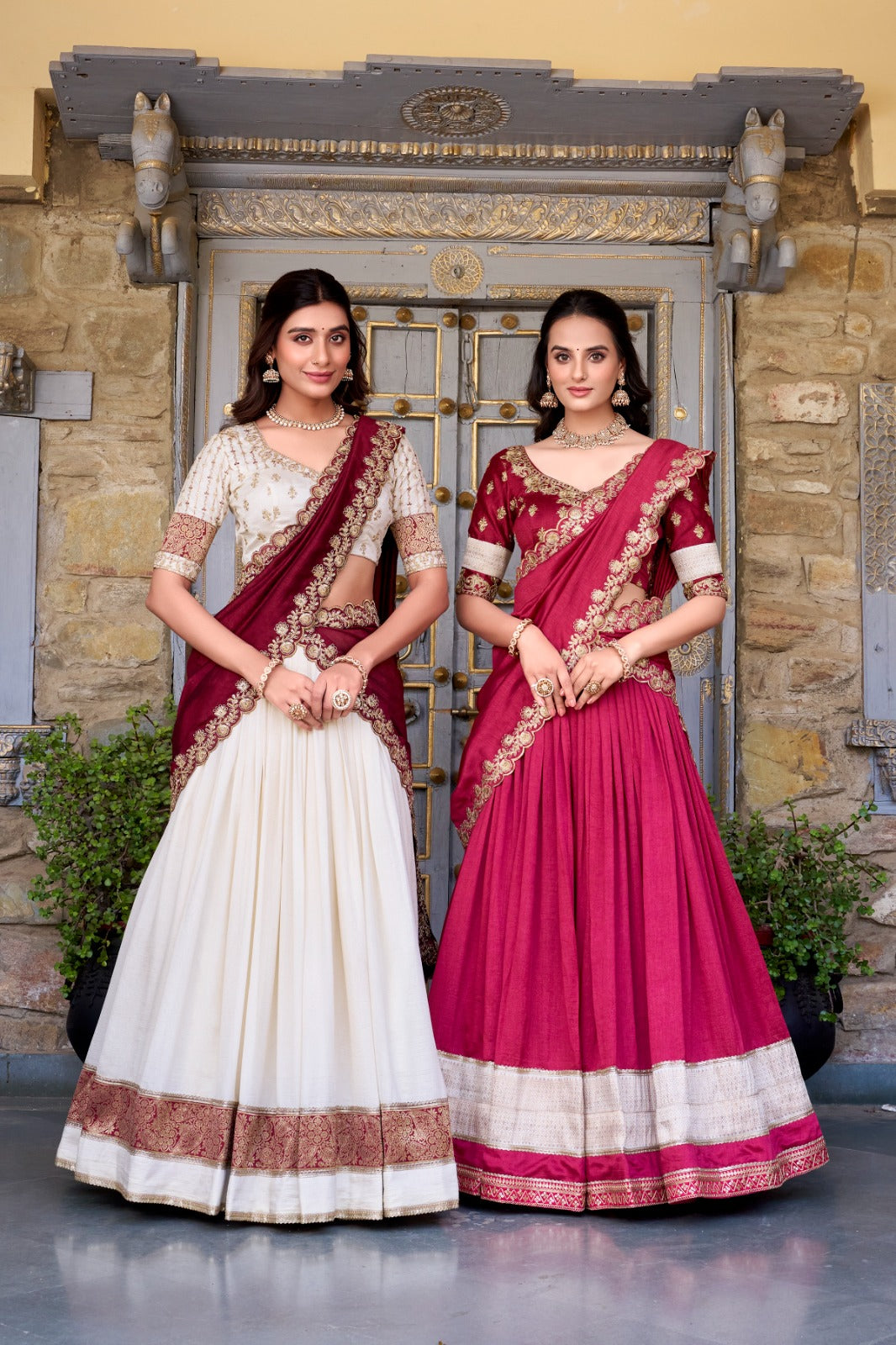 Vichitra Silk Lehenga Choli