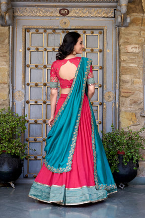 Vichitra Silk Lehenga Choli