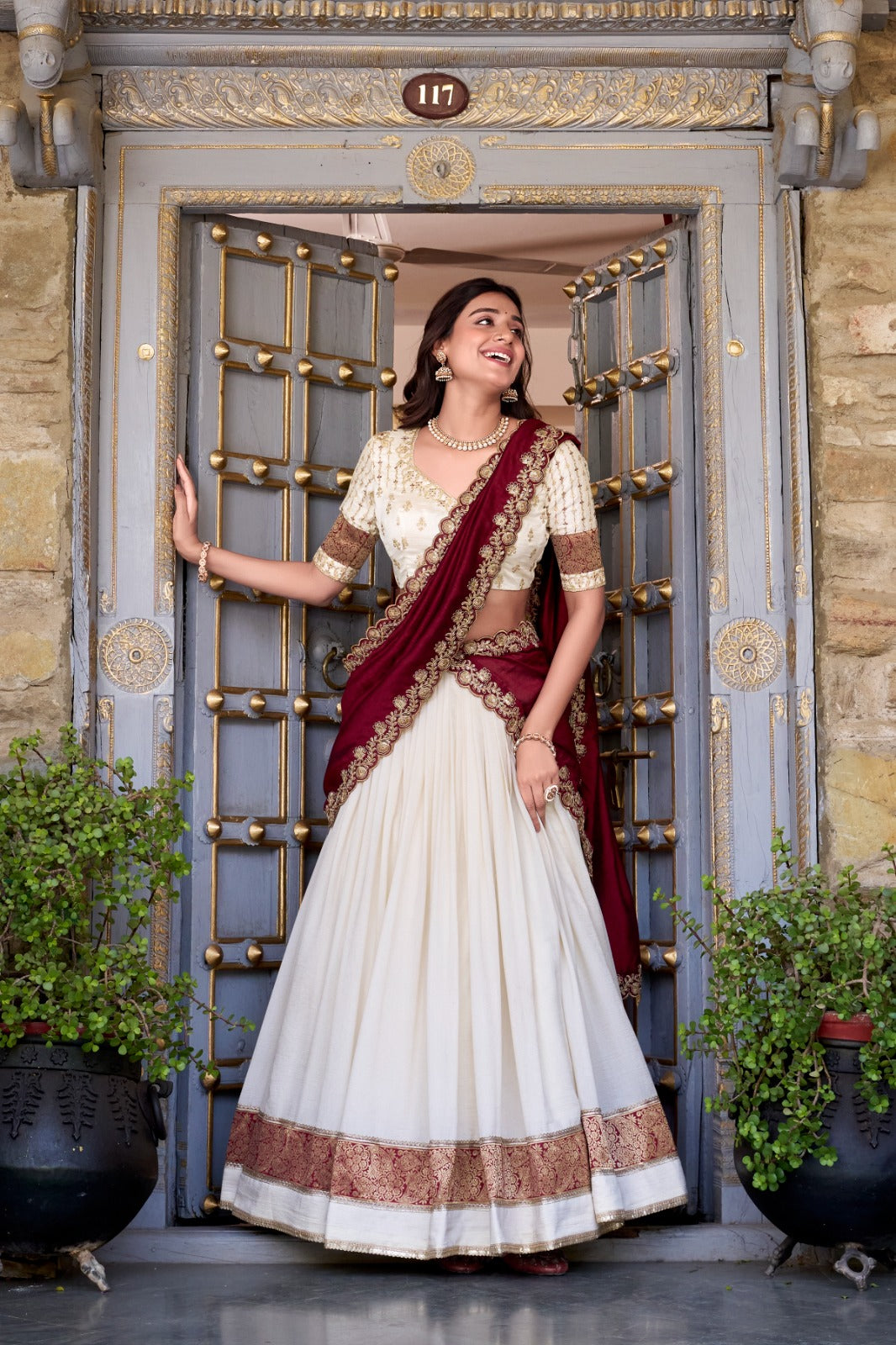 Vichitra Silk Lehenga Choli