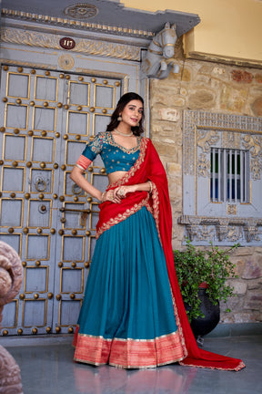 Vichitra Silk Lehenga Choli