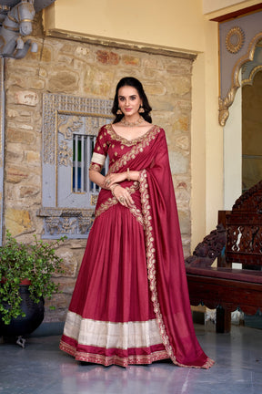 Vichitra Silk Lehenga Choli
