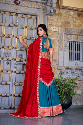 Vichitra Silk Lehenga Choli