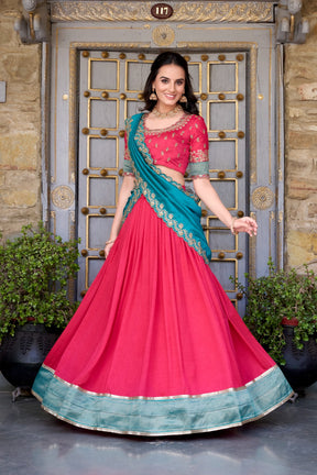 Vichitra Silk Lehenga Choli