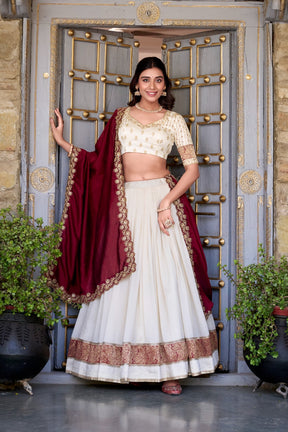 Vichitra Silk Lehenga Choli