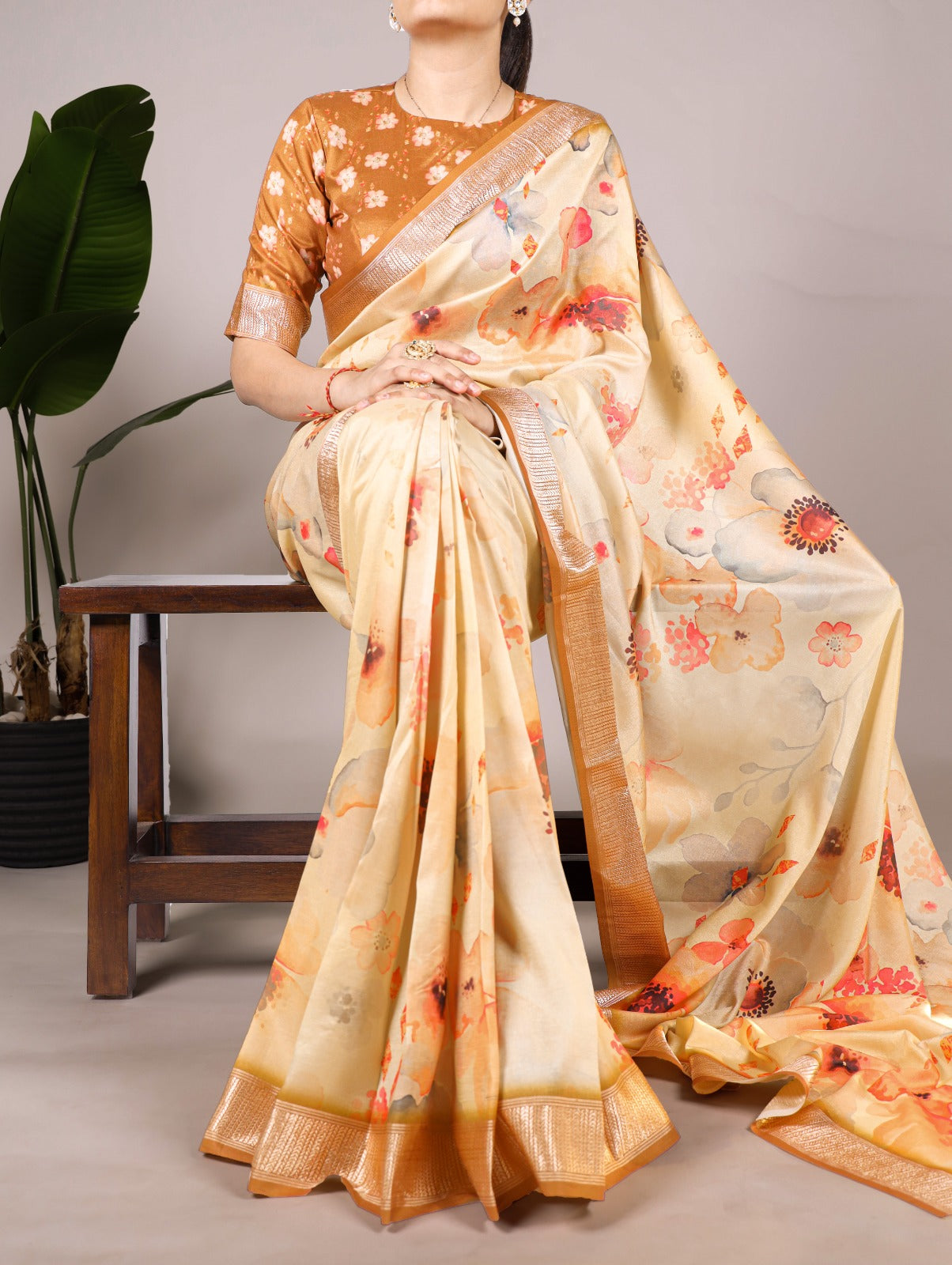 Tussar Silk Printed Saree Collection