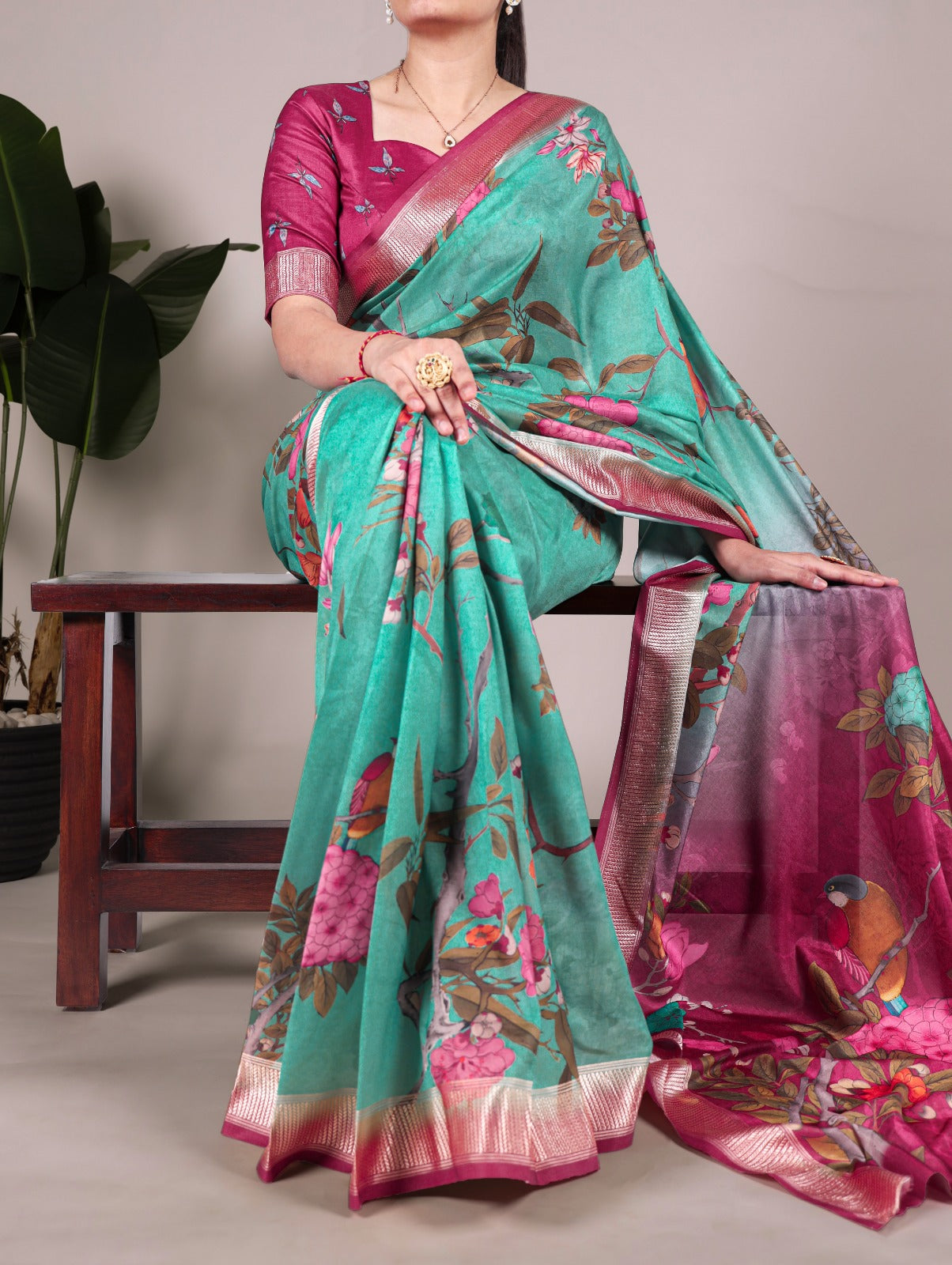 Tussar Silk Printed Saree Collection