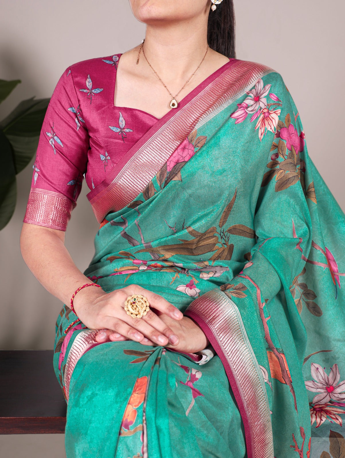 Tussar Silk Printed Saree Collection