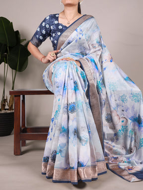 Tussar Silk Printed Saree Collection