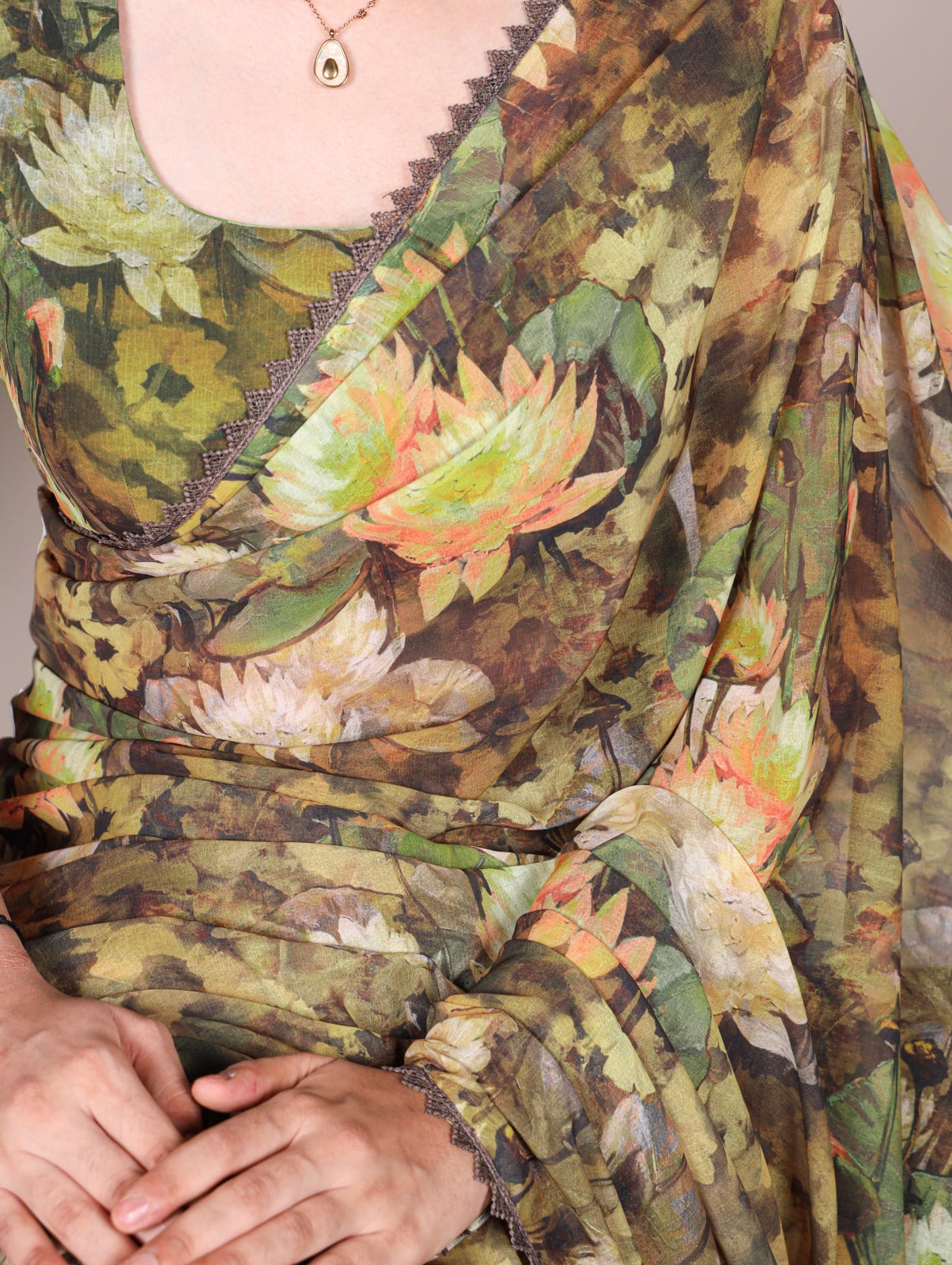 Elegant FLORAL PRINTED WEIGHTLESS MARBLE SAREE COLOURS