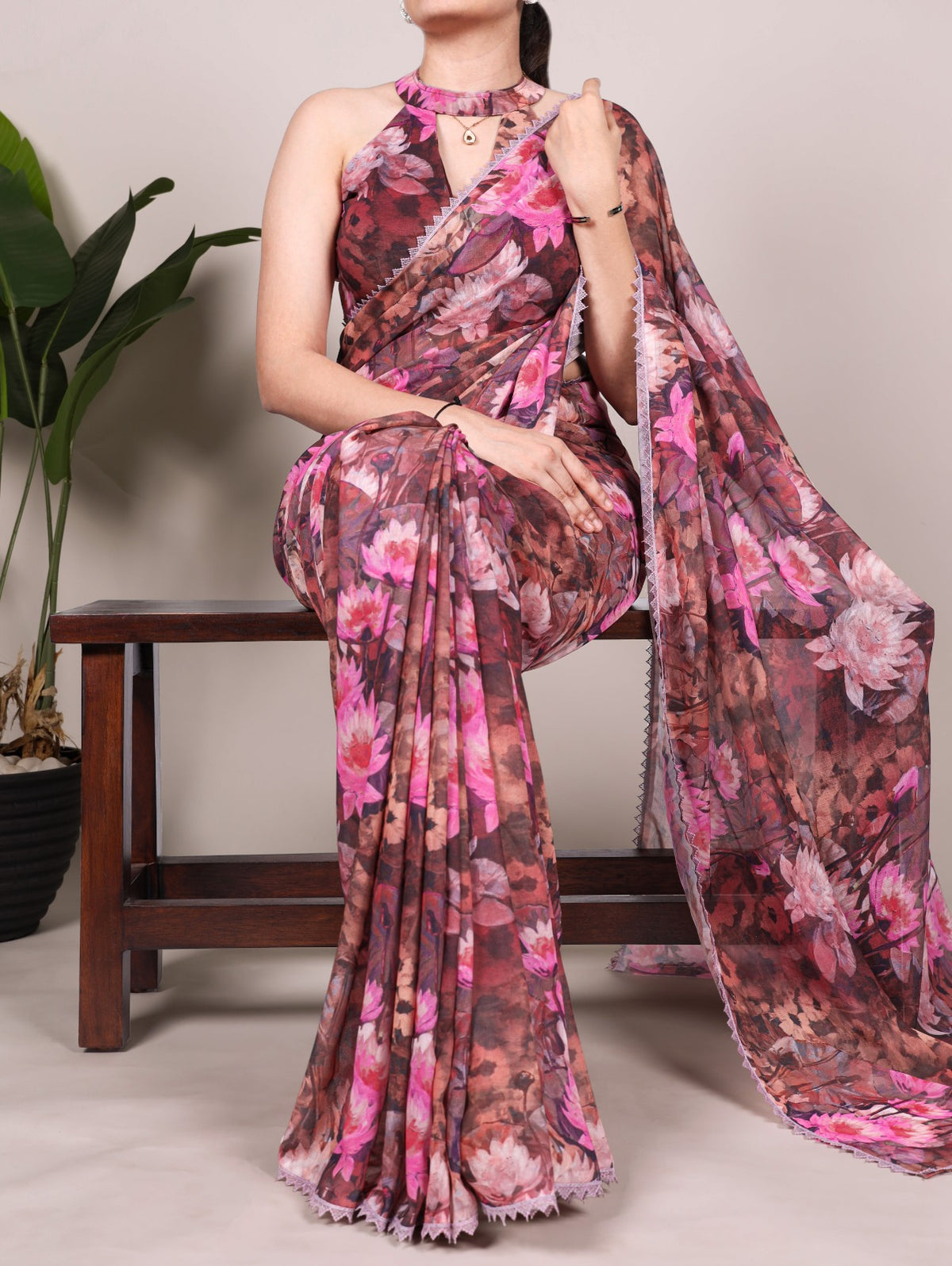 Elegant FLORAL PRINTED WEIGHTLESS MARBLE SAREE COLOURS