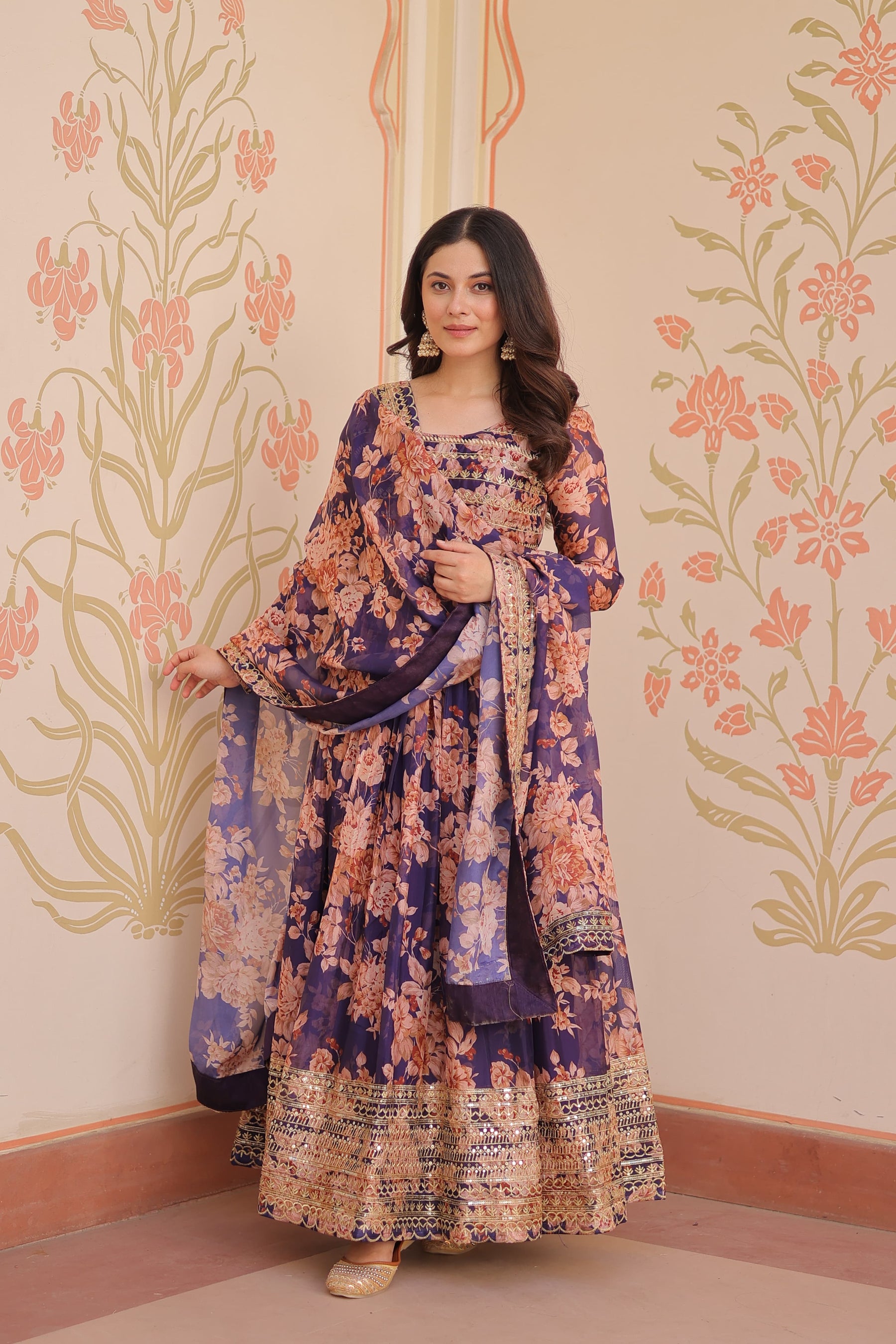 Premium Designer Gown with Dupatta