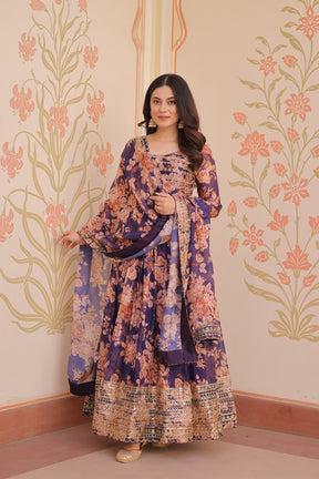 Premium Designer Gown with Dupatta