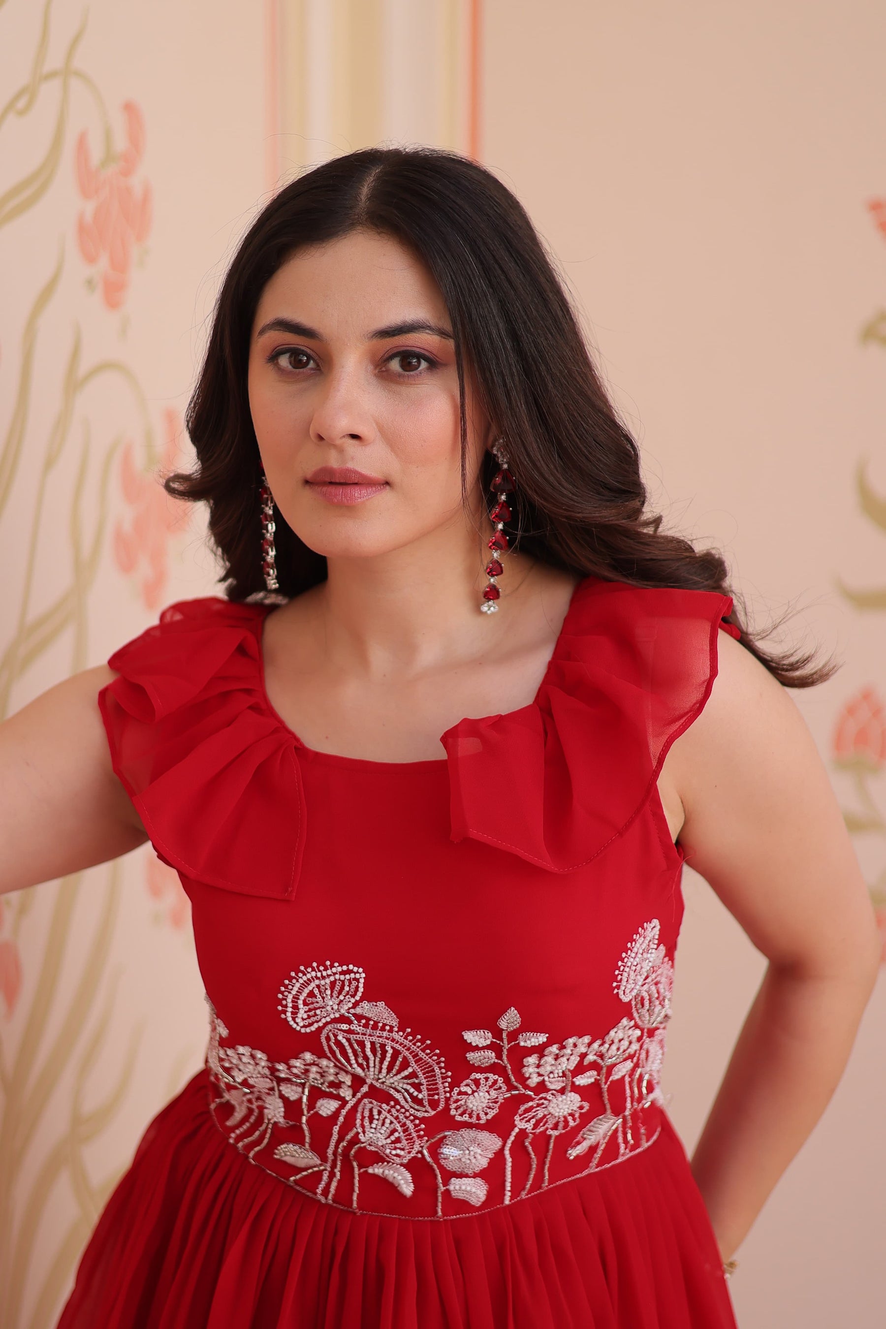 PREMIUM PEPLUM STYLE GOWN FOR ELEGANT EVENINGS