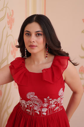 PREMIUM PEPLUM STYLE GOWN FOR ELEGANT EVENINGS
