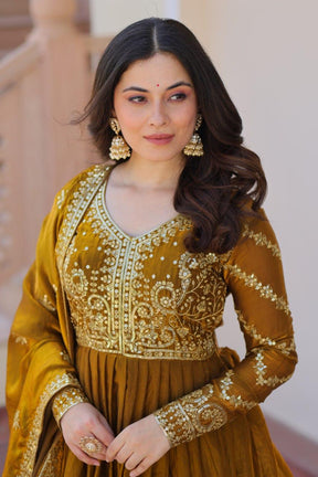 PREMIUM READYMADE GOWN WITH DUPATTA FOR DIWALI