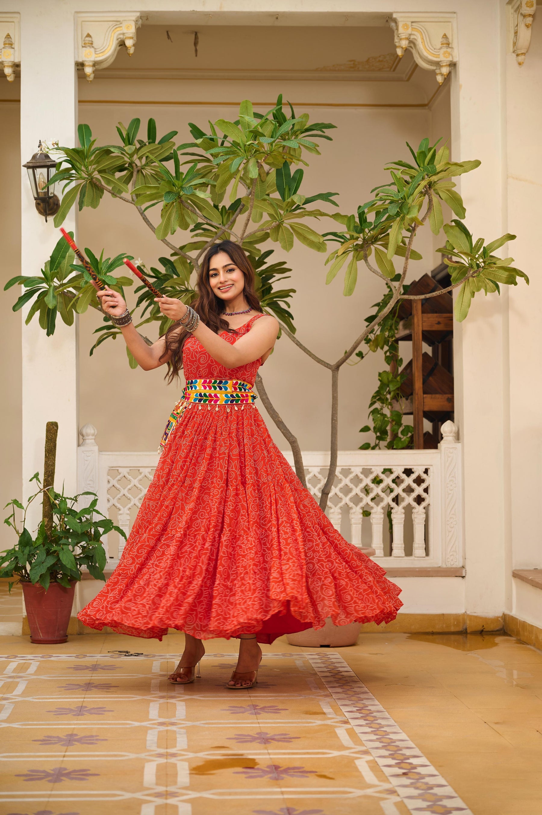 NAVRATRI GAMTHI GOWN WITH 12-METER FLAIR
