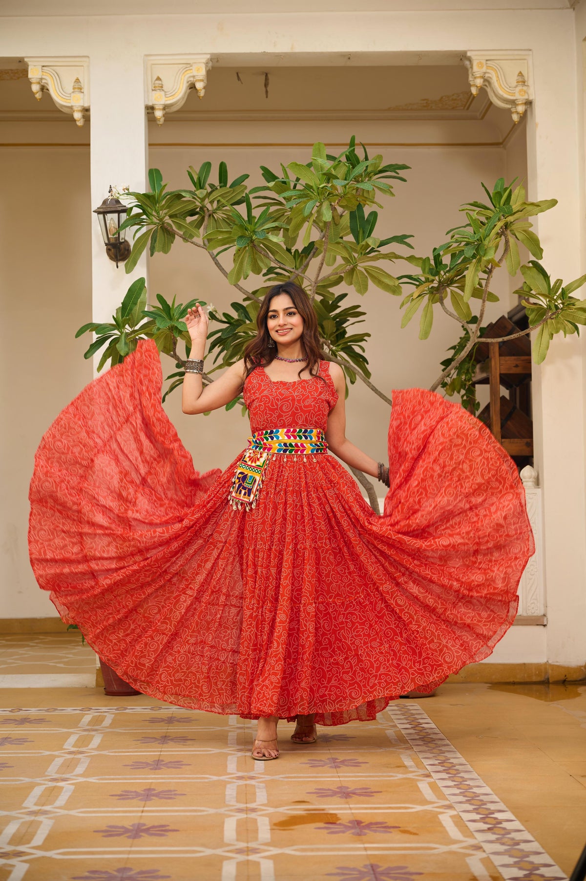NAVRATRI GAMTHI GOWN WITH 12-METER FLAIR