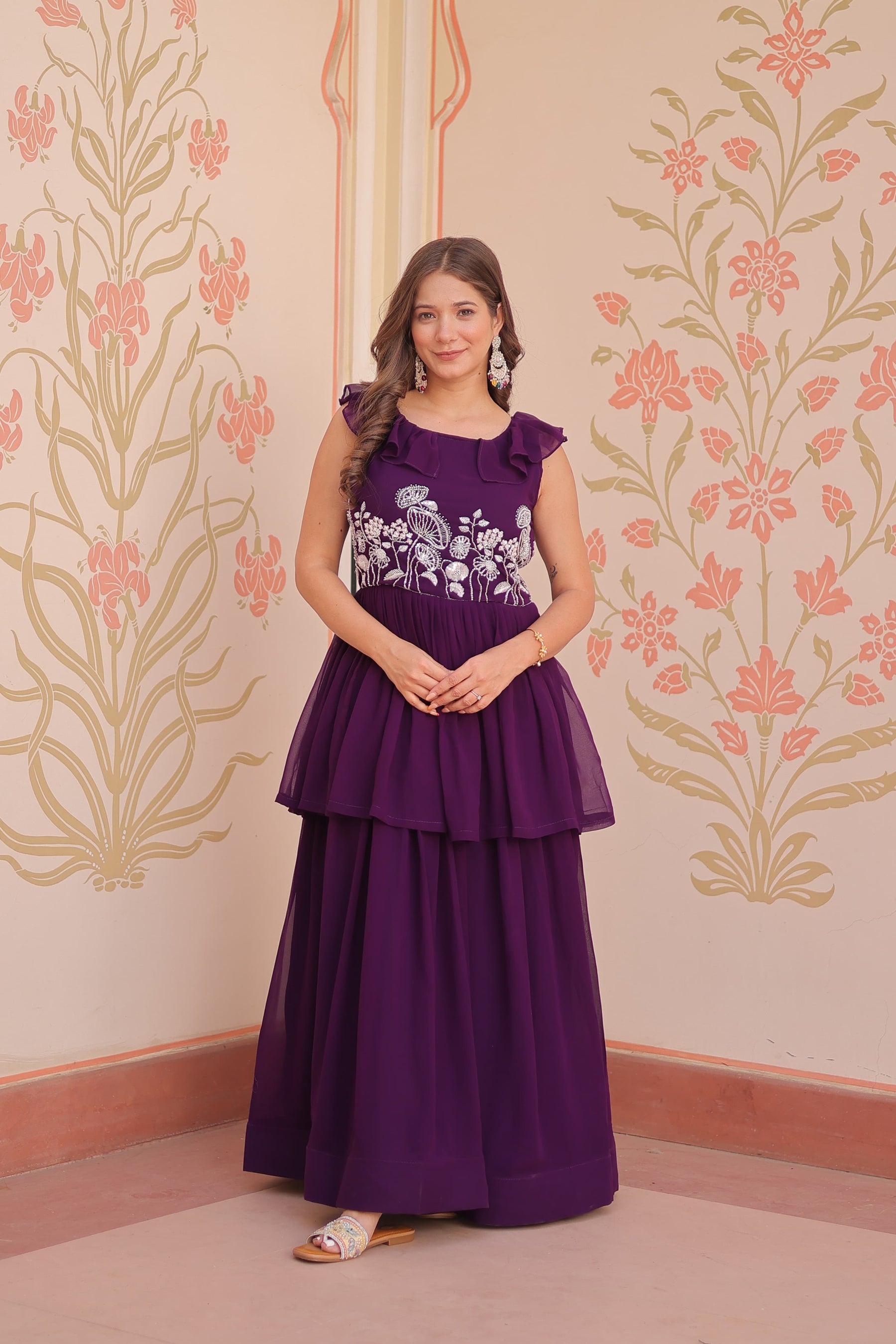 PREMIUM PEPLUM STYLE GOWN FOR ELEGANT EVENINGS