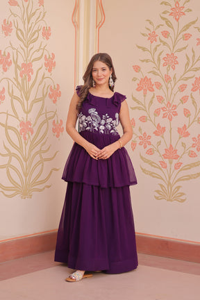 PREMIUM PEPLUM STYLE GOWN FOR ELEGANT EVENINGS