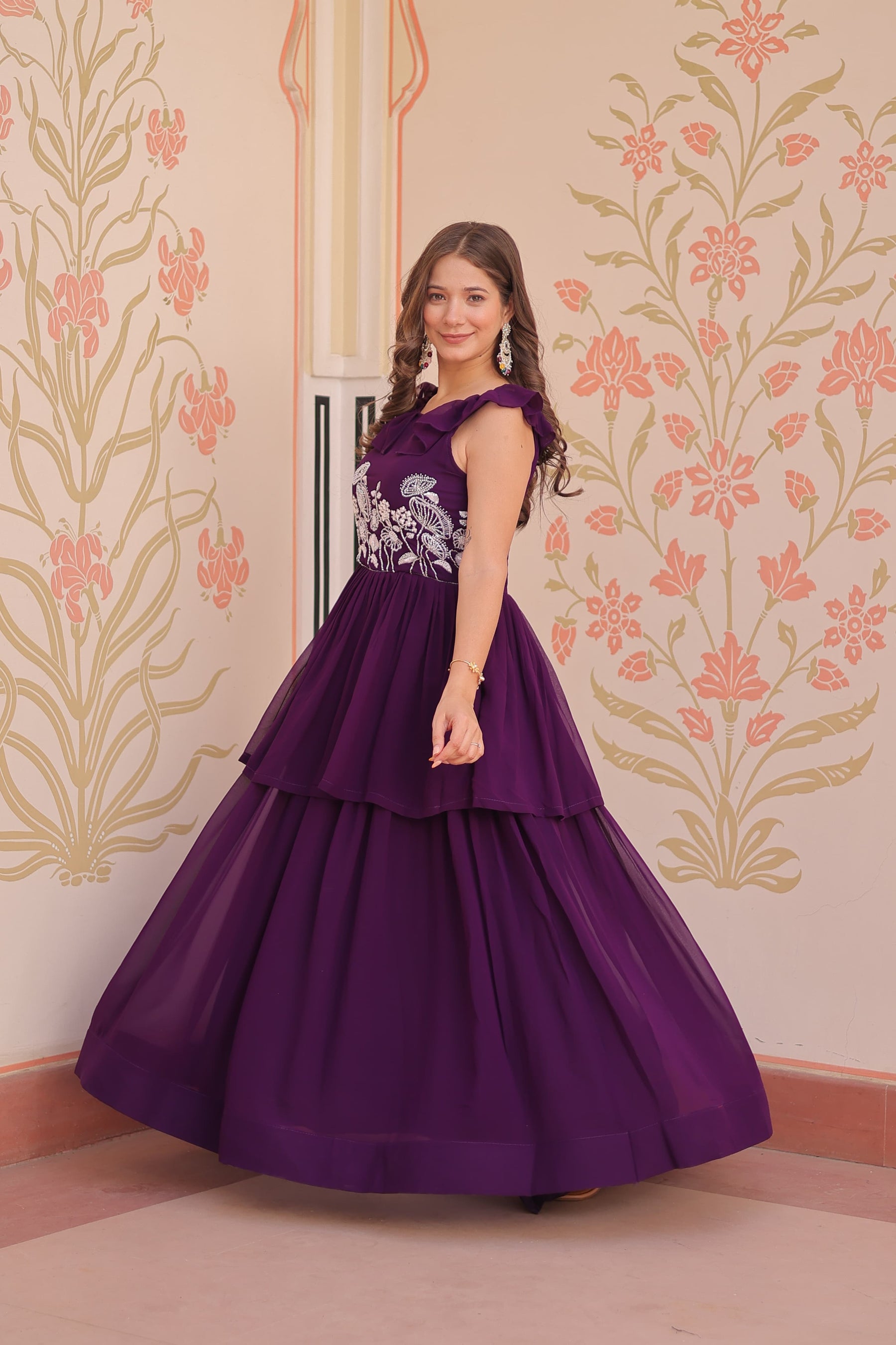 PREMIUM PEPLUM STYLE GOWN FOR ELEGANT EVENINGS