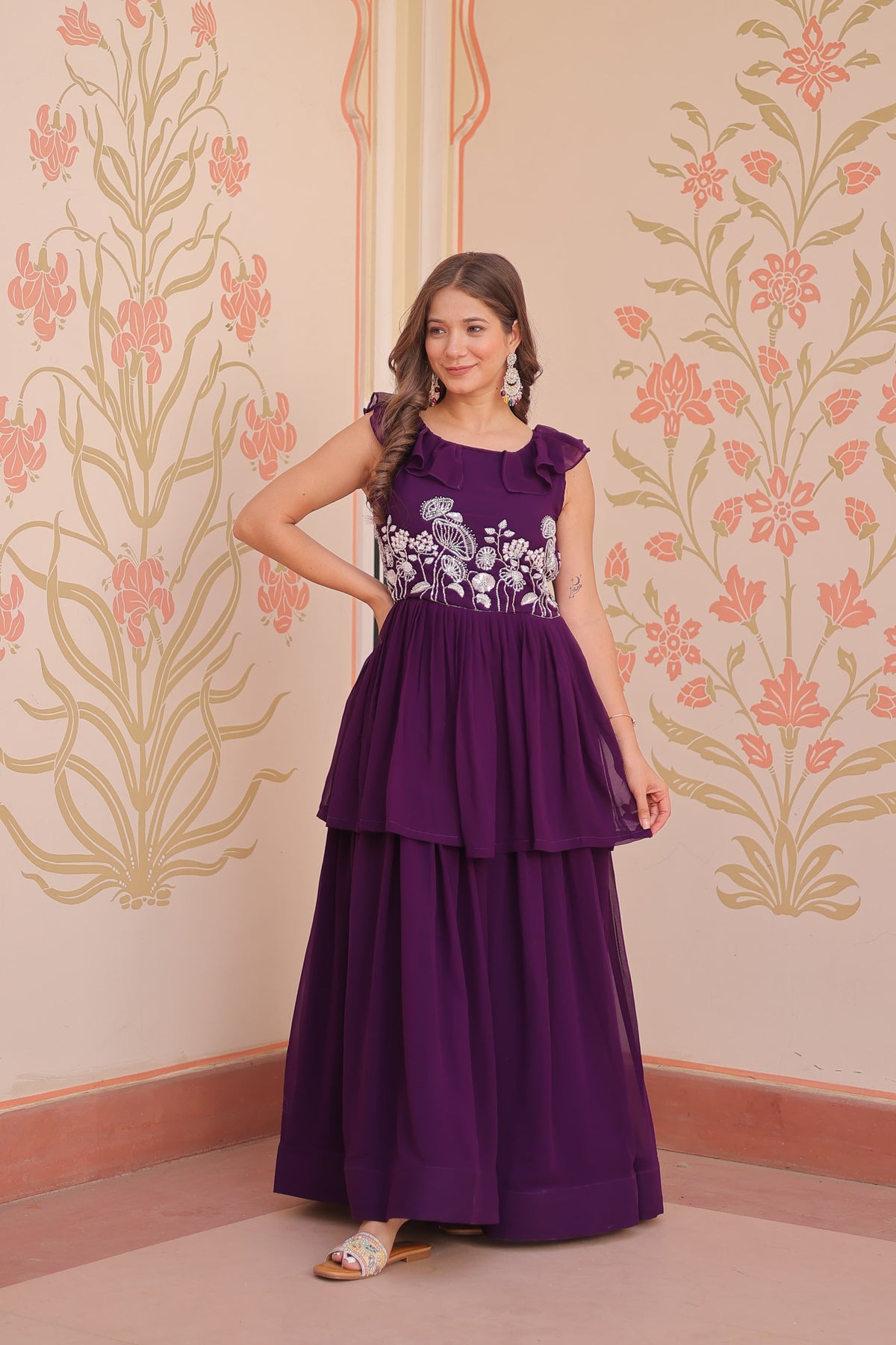 PREMIUM PEPLUM STYLE GOWN FOR ELEGANT EVENINGS
