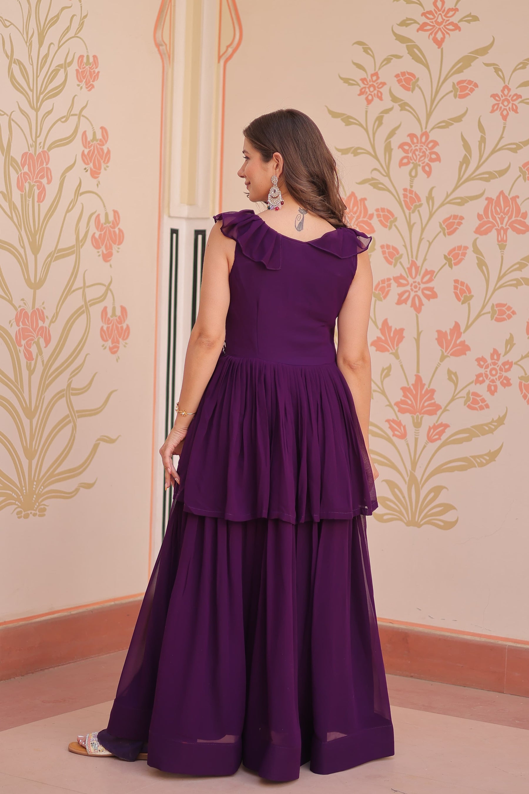 PREMIUM PEPLUM STYLE GOWN FOR ELEGANT EVENINGS