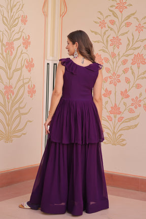 PREMIUM PEPLUM STYLE GOWN FOR ELEGANT EVENINGS