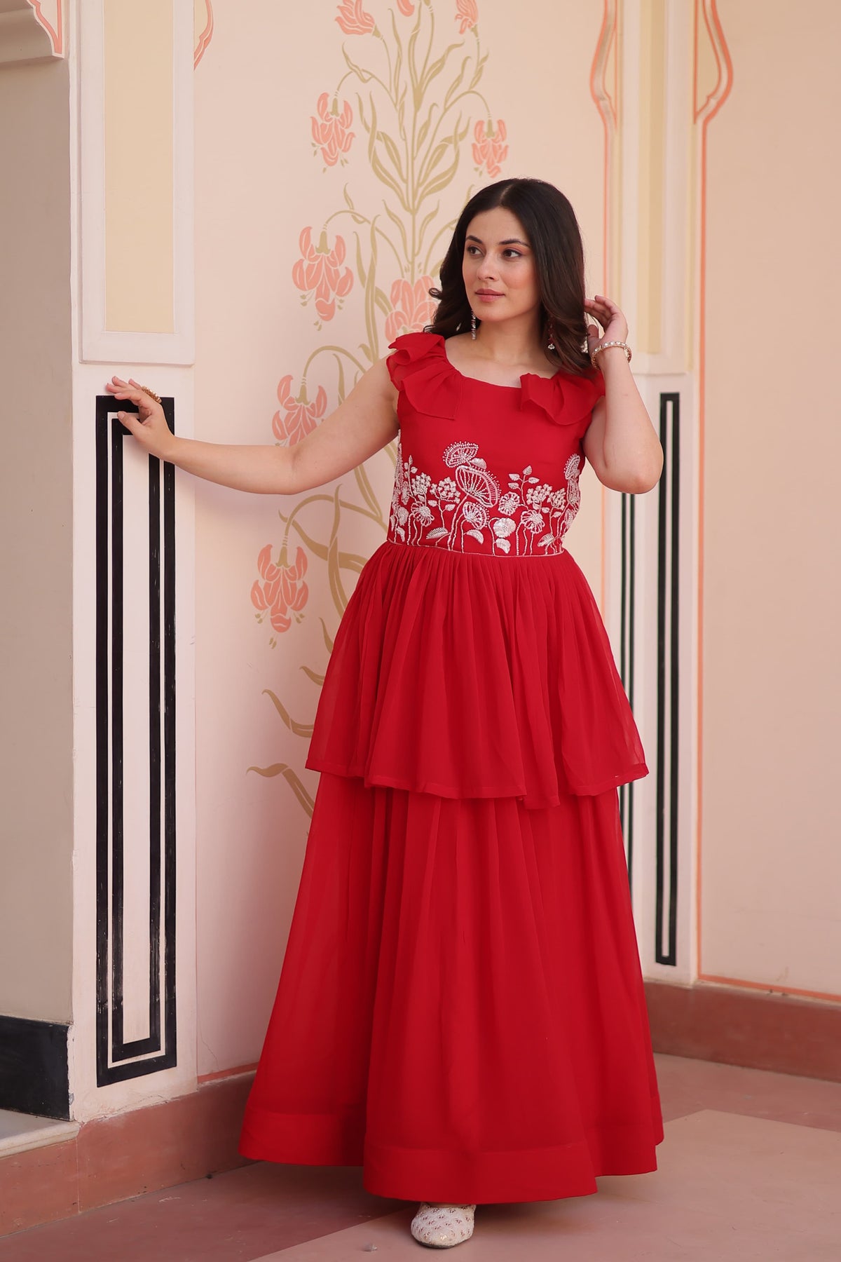 PREMIUM PEPLUM STYLE GOWN FOR ELEGANT EVENINGS