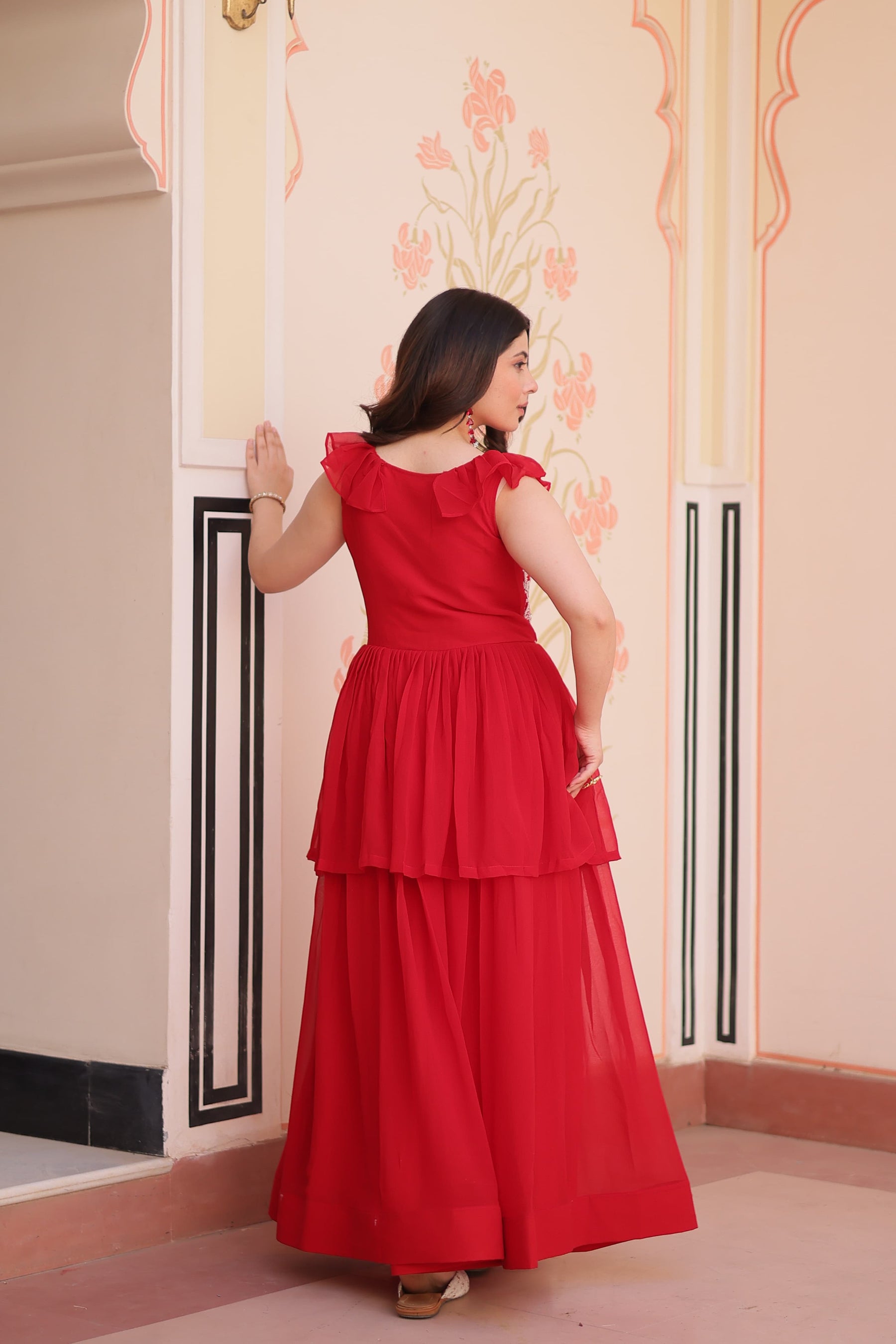PREMIUM PEPLUM STYLE GOWN FOR ELEGANT EVENINGS