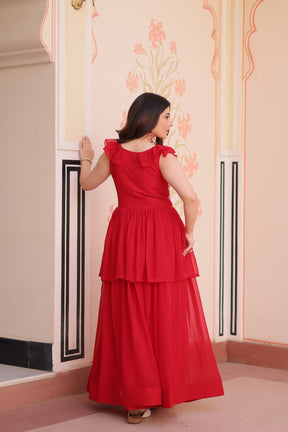 PREMIUM PEPLUM STYLE GOWN FOR ELEGANT EVENINGS